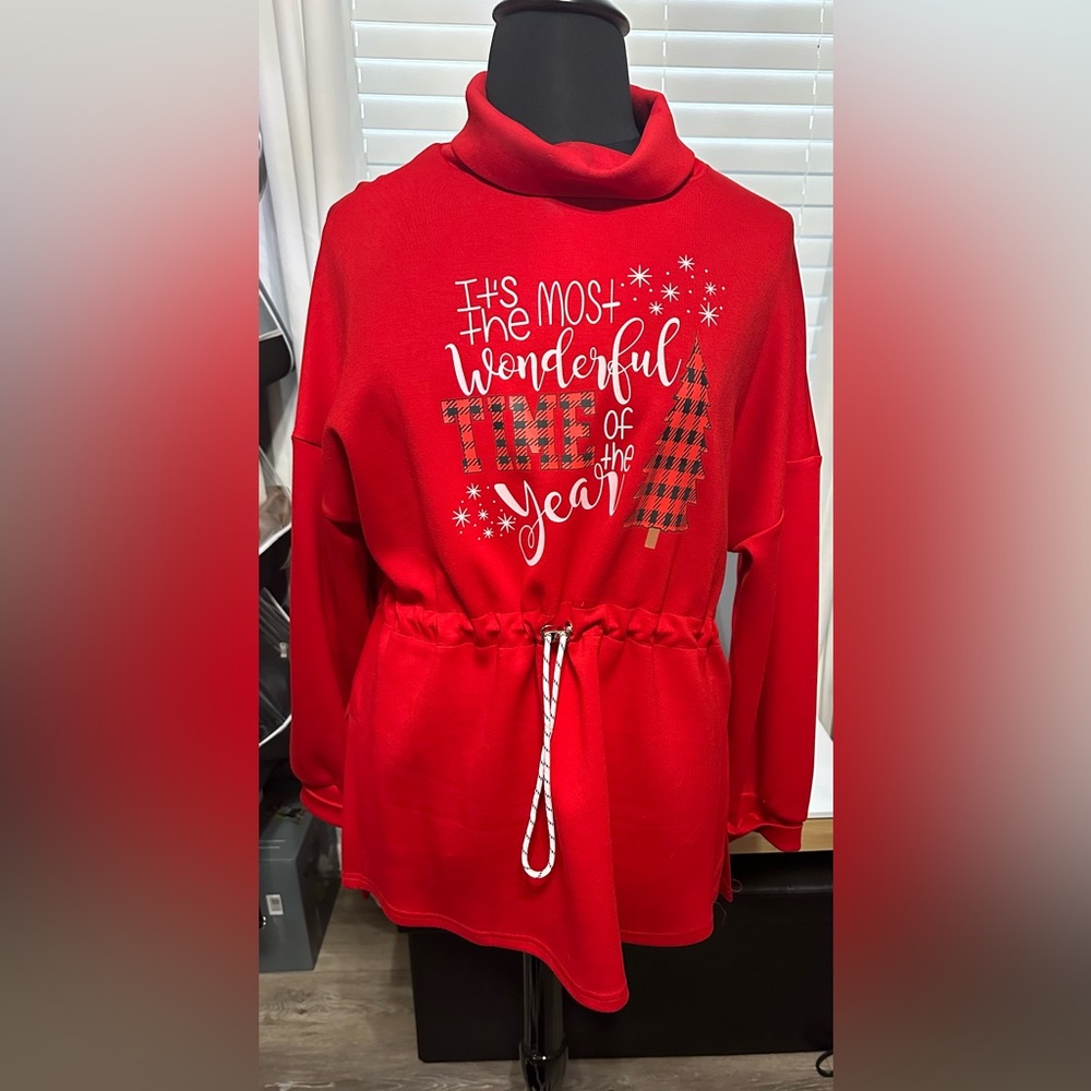 Vibrant Red X-Large Sweatshirt